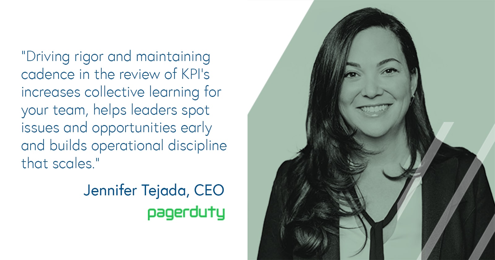 Jennifer Tejada, CEO of PagerDuty on KPI check-ups and metrics dashboards 