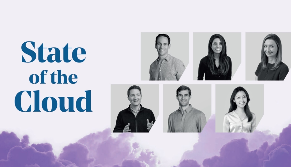 headshots of men and women floating on clouds