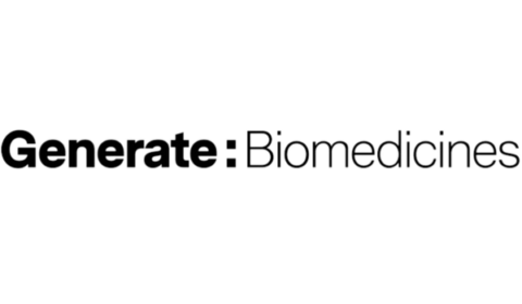 Generate: Biomedicines logo in black