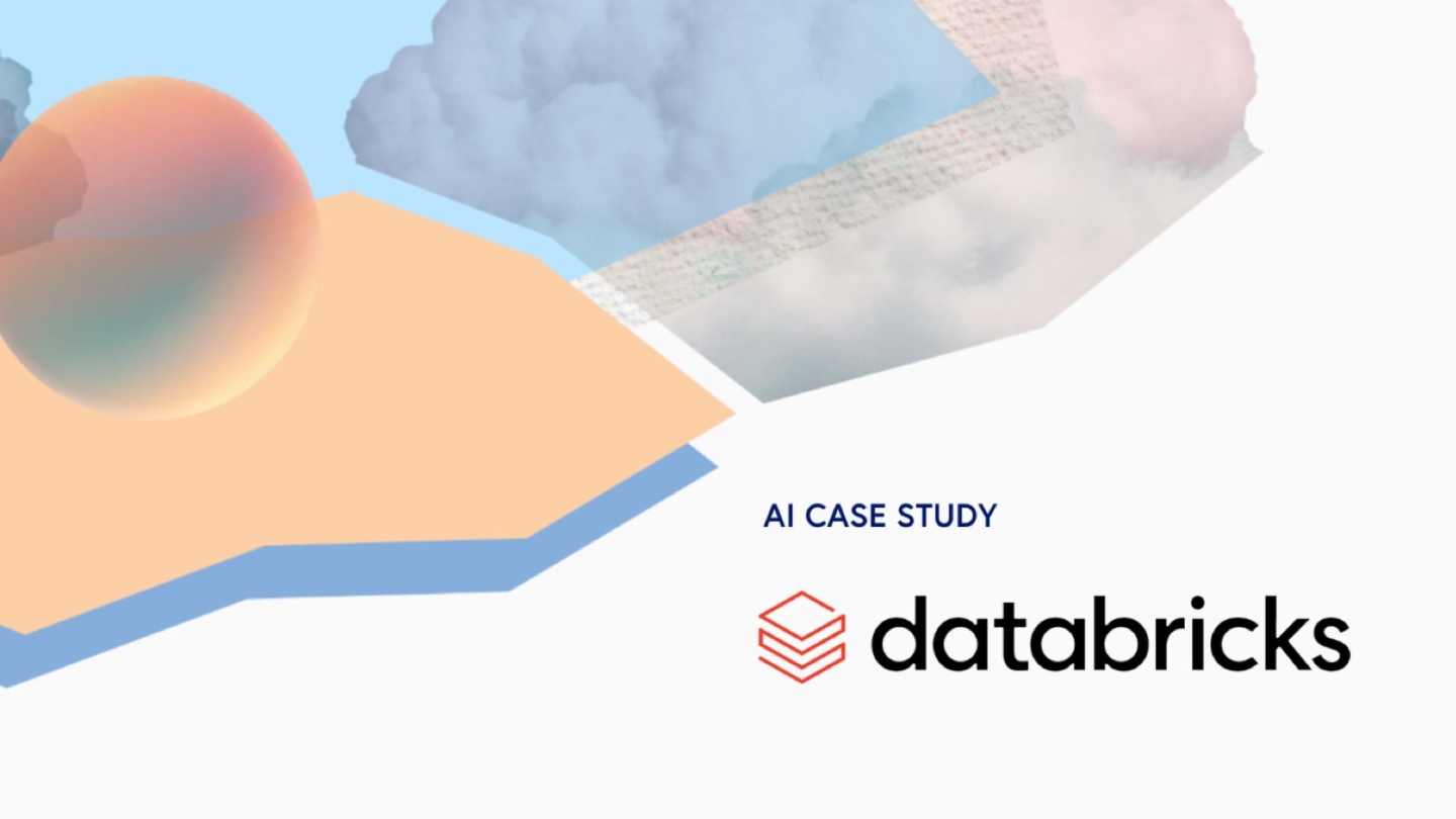 illustrative graphic with Databricks logo