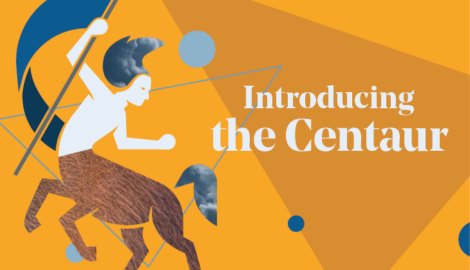 illustrative graphic of a centaur