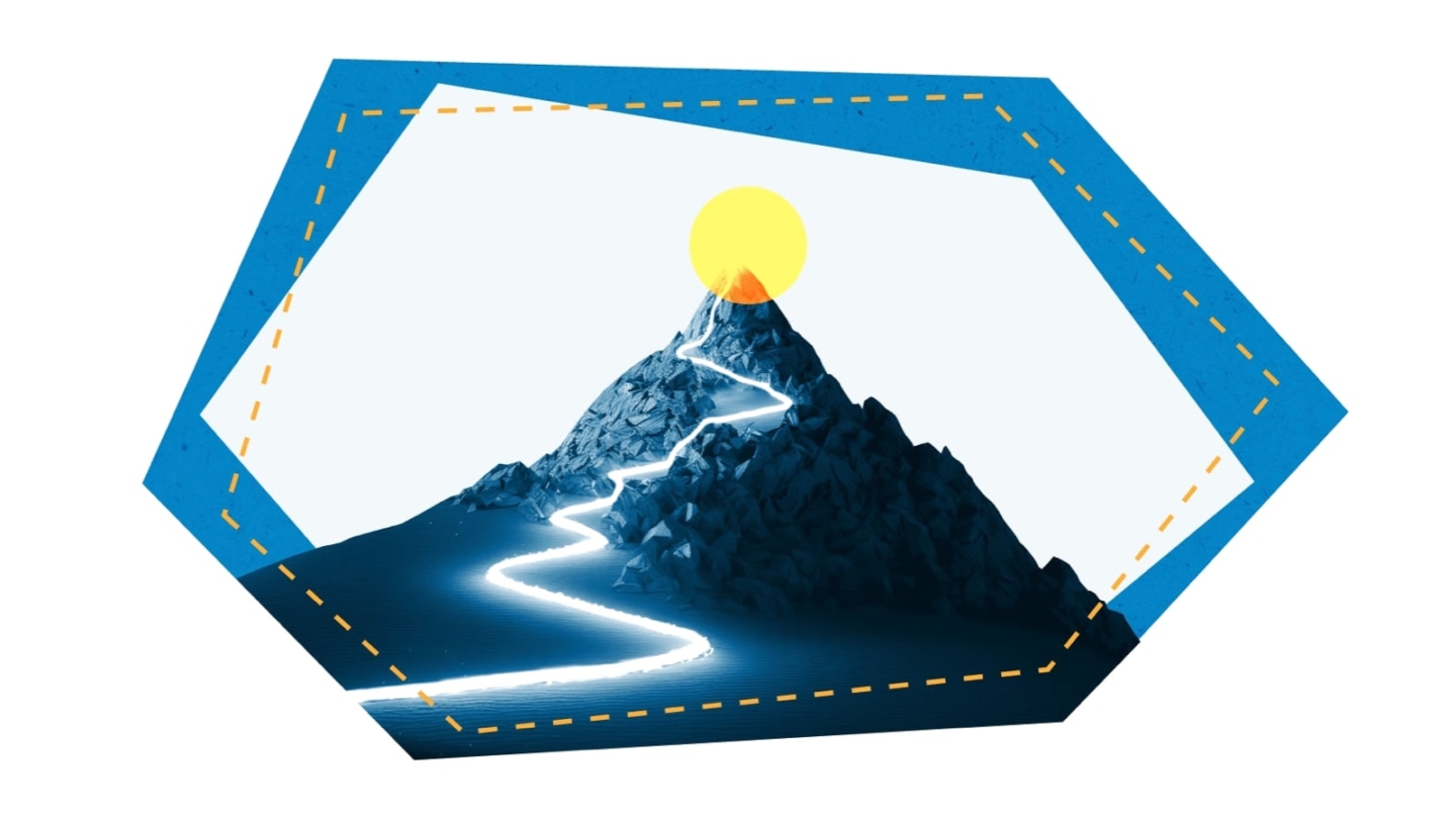 illustrative graphic of a mountain