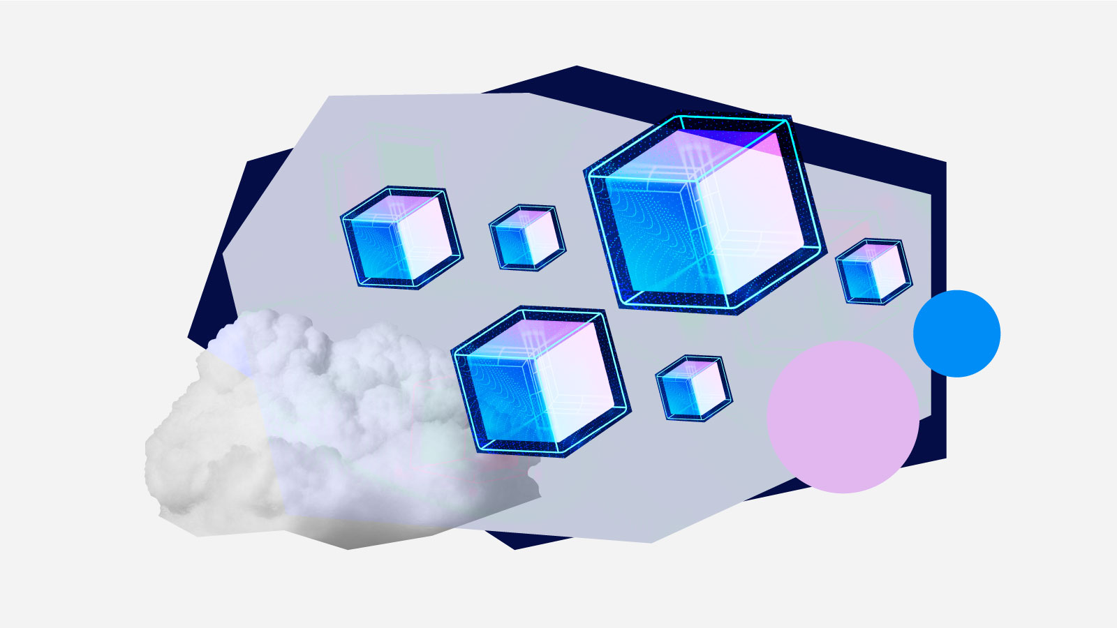 graphic of boxes and cloud