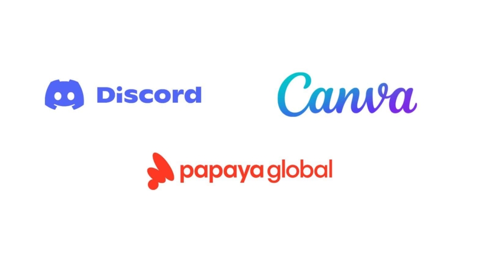 discord canva papaya global logos