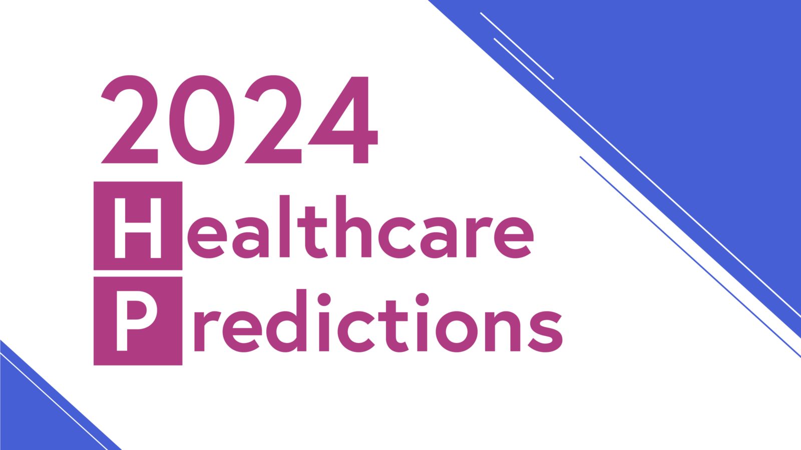 healthcare predictions banner image