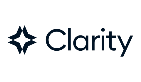 Clarity company logo in black