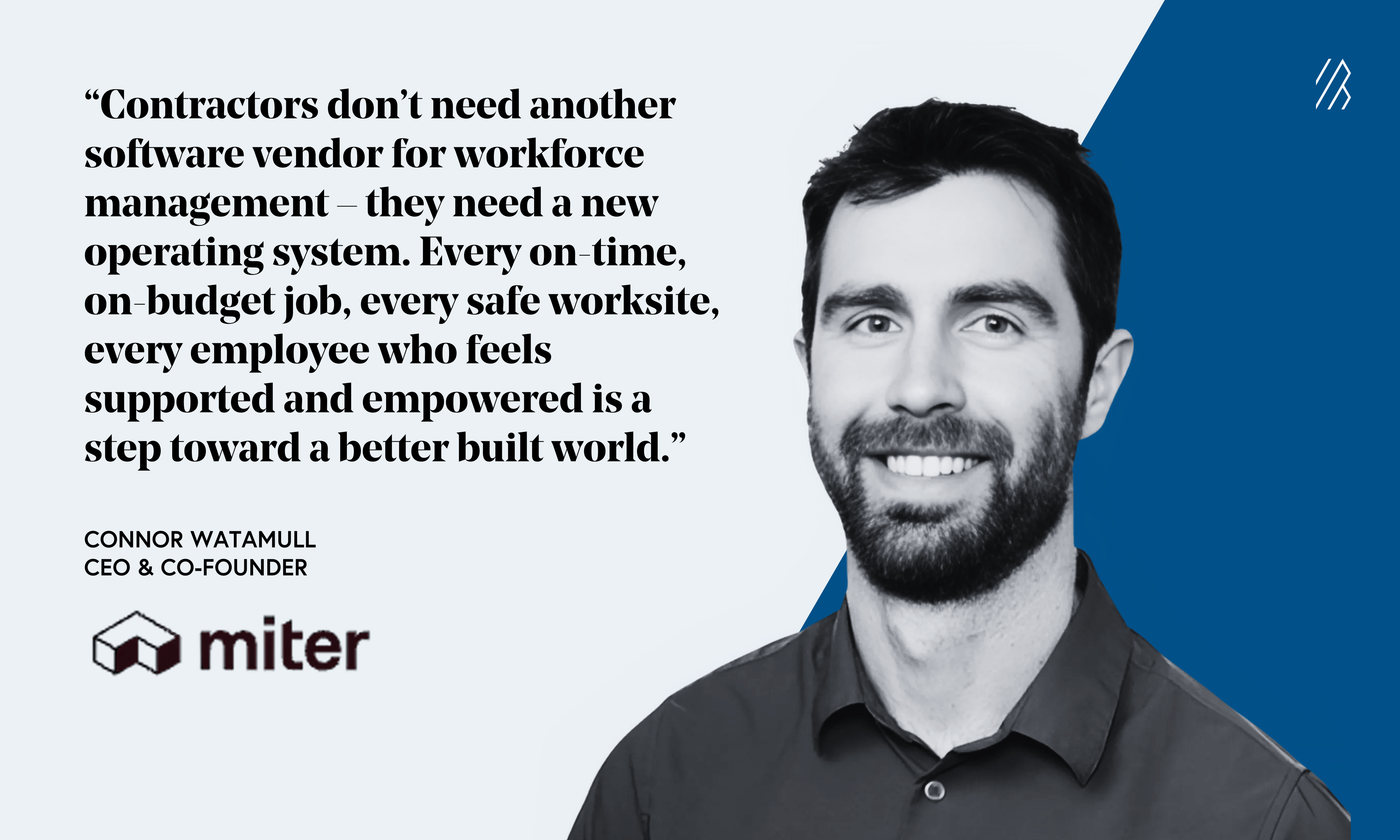 Quote from CEO of Miter