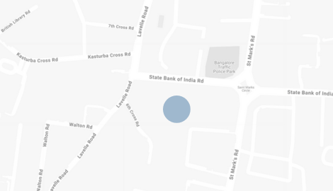 map with blue dot