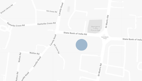 blue dot on map