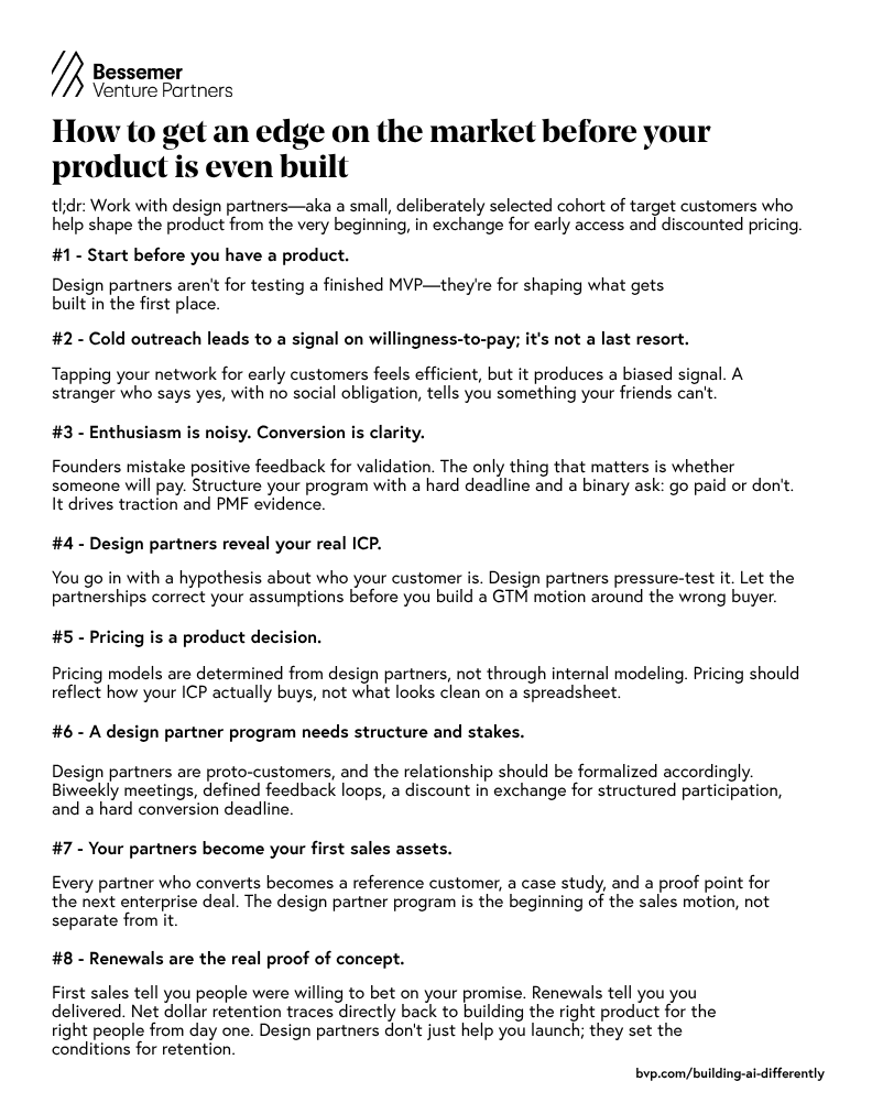 how to get an edge on your market before product is even built 